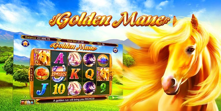 Play the New Golden Mane Slots with 10 Free Spins