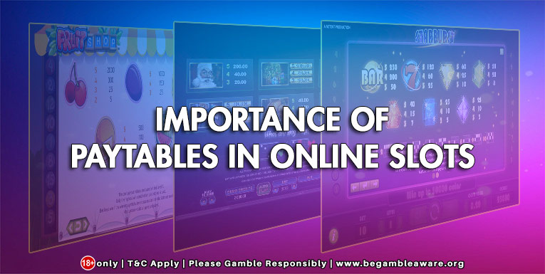 Paytables in Online Slots